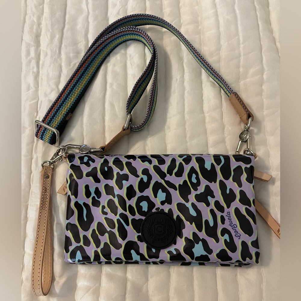 Purple Leopard Consuela Crossbody